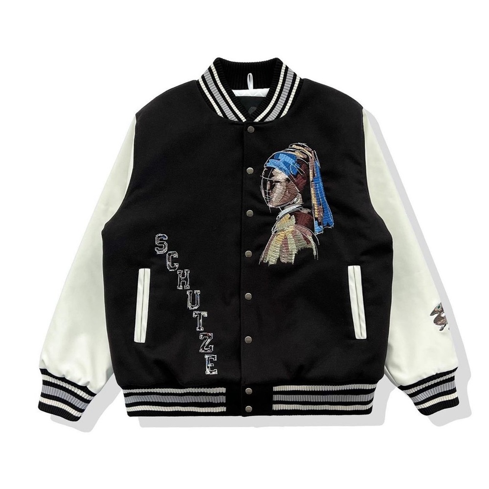 derschutze painter varsity bomber jacket
